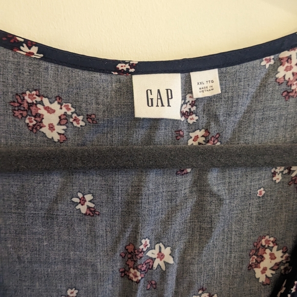 Navy Gap cap sleeve dress - Picture 4 of 4